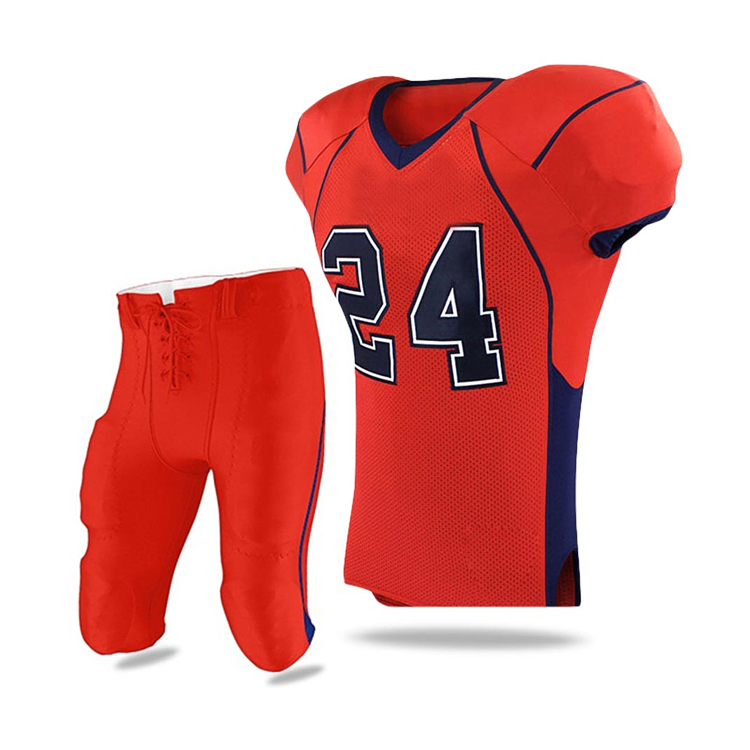 Custom american football jersey uniform set maker in pakistan sublimation American Football uniform set 