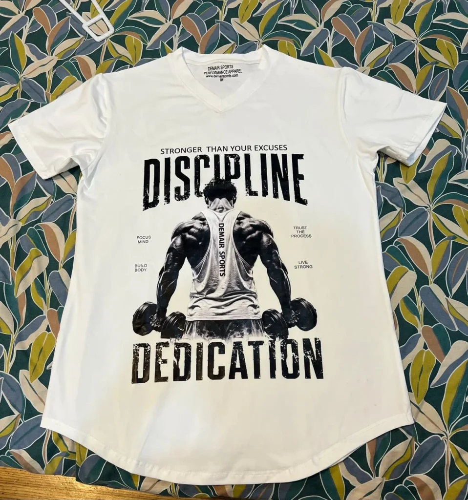 custom men's gym t shirt