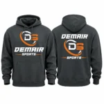 Custom 450GSM heavyweight vintage hoodie front view - retro oversized cotton streetwear hoodie by DEMAIR SPORTS