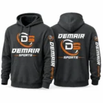 Custom 450GSM heavyweight vintage hoodie front view - retro oversized cotton streetwear hoodie by DEMAIR SPORTS.