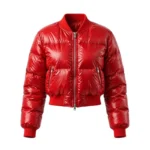 Custom Women's Cropped Puffer Bomber Jacket | Private Label Manufacturer – DEMAIR
