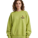 Custom Lime Green Heavyweight French Terry Sweatshirt 460 GSM | DEMAIR SPORTS