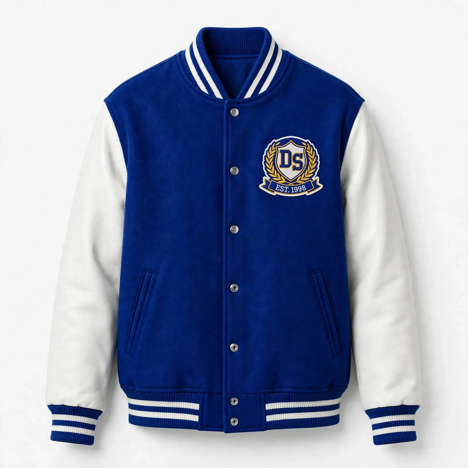 Varsity Jacket Custom Varsity Jacket - Wool & Leather Sleeves - Private Label