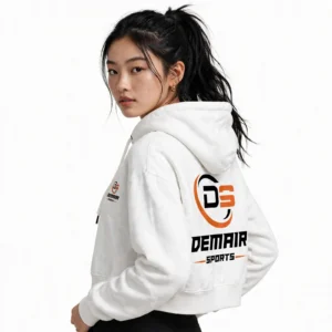 high quality 100% cotton heavyweight oversized crop hoodies for women.