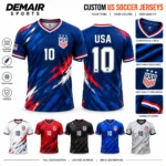 Custom Sublimated US Soccer Jerseys Manufacturer | Low MOQ 10 Pieces | DEMAIR SPORTS