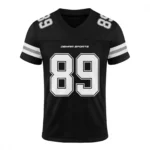Top Rated American Football Jerseys Manufacturer Pakistan Black Front Jersey Number 89 DEMAIR SPORTS