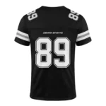 Top Rated American Football Jerseys Manufacturer Pakistan Black back Jersey Number 89 DEMAIR SPORTS