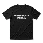 custom dry-fit MMA t-shirt black front - Demair Sports manufacturer Sialkot