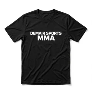 custom dry-fit MMA t-shirt black front - Demair Sports manufacturer Sialkot