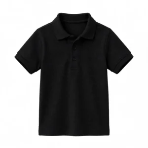Kids Black Polo Shirt Manufacturer Sialkot - Private Label Low MOQ 20 Pcs | DEMAIR SPORTS