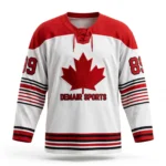 Custom Canada Hockey Jersey Manufacturer Pakistan MOQ 10