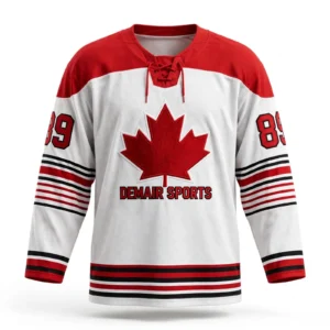 Custom Canada Hockey Jersey Manufacturer Pakistan MOQ 10
