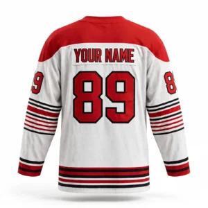 Looking for a custom Canada hockey jersey manufacturer in Pakistan? DEMAIR SPORTS is a Sialkot-based OEM and ODM sportswear manufacturer producing customized hockey jerseys for teams, leagues, retailers, wholesalers, and private-label brands. Our Canada-inspired hockey jersey design features a white base, red shoulders, and red and black stripe details. You can customize the jersey with your own team logo, maple-leaf-inspired artwork, player name, number, colors, and other graphics. Custom Canada Hockey Jerseys Create your own hockey jersey based on your team or brand requirements. Our customization service allows you to select the design, colors, graphics, fabric, sizing, and branding details. Customization options include: White, red, and black Canada-inspired color combinations Custom team logos and graphics Player names and numbers Full sublimation printing Custom collar and sleeve designs Performance polyester fabric Custom sizes and measurements Goalie-cut options Private-label neck labels Custom packaging and polybags OEM & ODM Hockey Jersey Manufacturing DEMAIR SPORTS provides OEM and ODM hockey jersey manufacturing for Canadian teams, leagues, retailers, wholesalers, and sportswear brands. Send your artwork, reference jersey, logo, roster, or technical specifications. Our production team can manufacture your jerseys according to your approved design. Low MOQ – 10 Pieces Our MOQ starts from only 10 pieces, making custom hockey jersey production suitable for small teams, youth programs, new brands, and growing businesses. Start with a 10-piece order, test a new design, outfit a small team, or increase the quantity for larger wholesale production. Sublimated Hockey Jerseys Our custom sublimated hockey jerseys allow detailed graphics, colors, numbers, names, and logos to be incorporated into the design. Sublimation is suitable for creating all-over team designs and customized hockey apparel. Private Label Hockey Jerseys Build your own hockey apparel collection with private-label manufacturing. Add your brand logo, neck label, care label, hang tags, and custom packaging. This service is suitable for hockey teams, leagues, retailers, sportswear brands, and wholesale buyers. Product Specifications Product: Custom Canada Hockey Jersey Design: White base with red shoulders and red/black stripes Fabric: Performance polyester / dry-fit options Printing: Full sublimation MOQ: 10 pieces Sizes: XS–5XL Fit: Team and goalie-cut options Origin: Sialkot, Pakistan Branding: OEM, ODM & private label Shipping: Worldwide shipping available Why Choose DEMAIR SPORTS? Custom hockey jersey manufacturing in Sialkot, Pakistan Low MOQ starting from 10 pieces OEM and ODM production Custom sublimation printing Custom names, numbers, logos, and colors Private-label branding Goalie-cut options Custom labels and packaging Small and bulk orders Worldwide shipping Whether you need 10 custom Canada hockey jerseys for a local team or a larger wholesale order, DEMAIR SPORTS can manufacture your jerseys according to your specifications. Send your logo, artwork, roster, size chart, or reference design to request a quotation for custom Canada hockey jerseys from Pakistan.