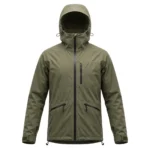 Custom ripstop waterproof jacket olive green