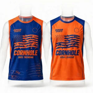 Custom Cornhole Jerseys Manufacturer Pakistan | Mesh Fabric | Low MOQ 10 Pieces | DEMAIR SPORTS