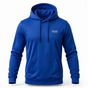 Custom Dry Fit Hoodie Manufacturer Royal Blue - Private Label Performance Hoodie - DEMAIR SPORTS