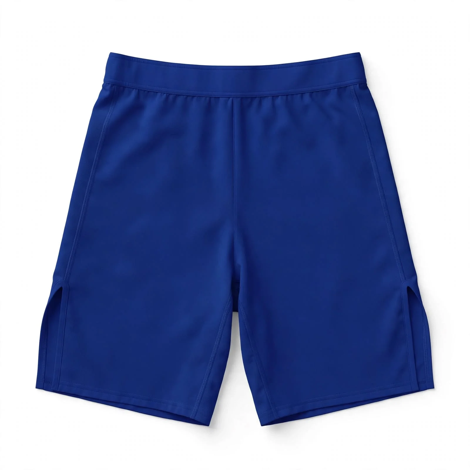 royal_blue_mma_shorts_3 Royal blue plain custom MMA shorts front view - Custom MMA shorts manufacturer in Sialkot Pakistan low MOQ 10 DEMAIR SPORTS