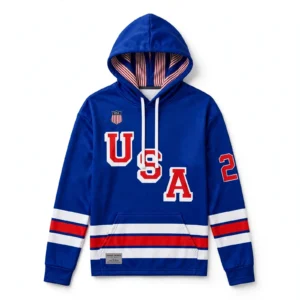 USA Hockey Hoodie Manufacturer Pakistan Low MOQ 10 Pieces Custom Sublimated DEMAIR SPORTS Sialkot