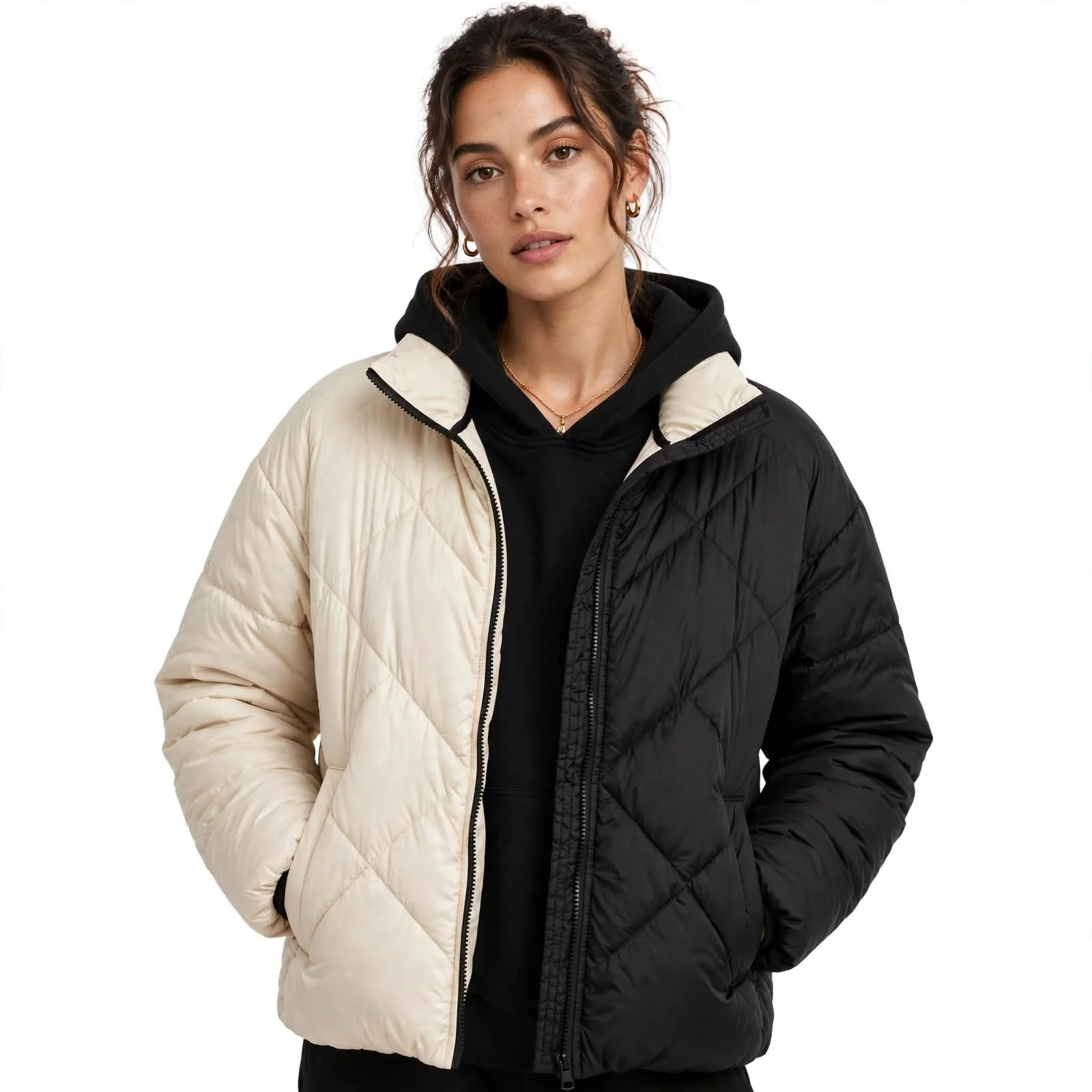 reversible puffer jacket Custom Reversible Puffer Jacket Manufacturer Pakistan Private Label OEM ODM - 2-in-1 - DEMAIR SPORTS